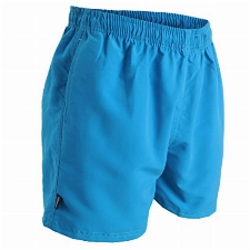 OAHOO Herren Badeshorts (1 Stück) Badehose mit Mesh-Futter und Taschen - Blau L