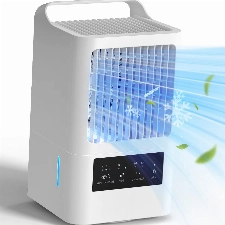 OMISOON Mobile Klimaanlage 800ml, 4 in1 Mobiles Klimagerät, 120° Oszillation, 3 Lüftergeschwindigkeiten, 2 Nebelmodi, Mini Klimaanlage mit Griff, Tragbarer Luftkühler Geeignet für Schlafzimmer, Büro