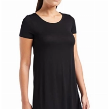 ONLY Damen onlBERA Back LACE UP S/S Dress JRS NOOS Kleid, Schwarz (Black Black), 38 (Herstellergröße: M)