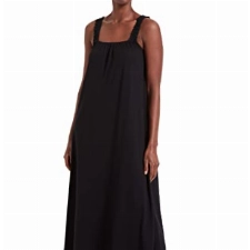 ONLY Damen Onlmay S/L Mix Dress Jrs Sommerkleid, Schwarz, L EU