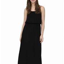 ONLY Damen Viskose Maxi Träger-Kleid Onlnova Life Strap 15222216 Black 38