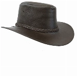 Original Kakadu Australia Lederhut Cowboyhut Australien-Hut mit Krempe in verschiedenen Varianten und Farben für Damen, Herren und Kinder, UPF 50+ Sonnenschutz