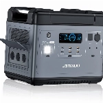 OUKITEL P2001 Powerstation 2000Wh/625000mAh LiFePO4, Solargenerator mit UPS, 13 Steckdosen, 2000W(4000W Peak) Notstromaggregat mit 230V Steckdose, 1100W Superschnelles Laden für Wohnung Reise Camping