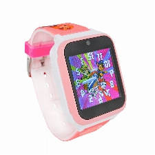 PAW PATROL Kids-Watch Kinder Armbanduhr mit lustigen Patrol Filtern die mit der integrierten Kamera gemacht Werden. Video, Spiele, Schrittzähler, Wecker, Timer, Rechner, usw (Rosa)