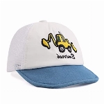 Pesaat Basecap Baby Junge Schirmmütze Sommer Mütze Baby Cap Sonnenhut Baseballkappe für 6-24Monate Kappen Jungen Mädchen(Weiß Bagger, 6-24Monate)