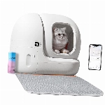 PETKIT Pura Max Selbstreinigende Katzentoilette, Katzenklo Selbstreinigend,xSecure/Geurverwijdering/App-Steuerung/76L Maximales Fassungsvermögen, für Mehrere Katzen (Keine Reinigungslösungsversion)