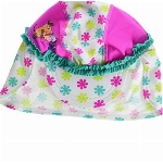 Playshoes Baby - Mädchen UV-Schutz Mütze die Maus Blumen 461099, 586 - Weiß/Rosa, 51