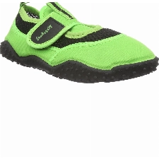 Playshoes Badeschuhe Neonfarben mit höchstem UV-Schutz nach Standard 801 174796, Unisex-Kinder Aqua Schuhe, Grün (grün 29), 18/19 EU
