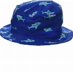 Playshoes Jungen UV-Schutz Fischerhut Hai 460127, 7 - Blau, 53