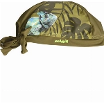 Playshoes Jungen UV-Schutz Kopftuch Chamäleon Sonnenhut, Oliv, 55cm