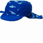 Playshoes Jungen UV-Schutz Mütze Hai 460128, 7 - Blau, 53