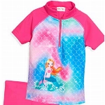 Playshoes Mädchen UV-Schutz Bade-Set Meerjungfrau 461262, 18 - Pink, 122-128