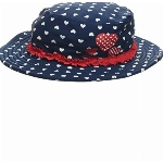 Playshoes Mädchen UV-Schutz Sonnenhut Herzchen 461247, 11 - Marine, 51