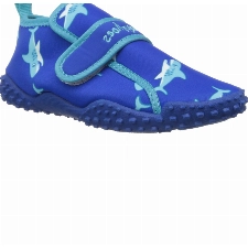 Playshoes Unisex Kinder Aquaschuhe Aqua-Schuhe Haie, Blau Haie, 24/25 EU