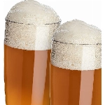 PREMIUM Weizenbiergläser Kunststoff Plastik bruchsichere Mehrweg-Gläser, wiederverwendbar, spülmaschinenfest für Camping, Bars und Diskotheken - BPA frei, Glas-Optik (2, Weizenbier)