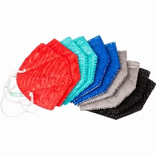ProMedicalCare. Mundschutz FFP2 Masken Farbset Urban, Mundschutz Maske FFP2 in den Farben Schwarz, Grau, Rot und Blau, Masken Mundschutz FFP2, 10er Pack (einzelverpackt)