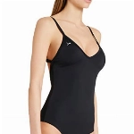 PUMA Damen Puma Crossback zwempak voor dames One Piece Swimsuit, Schwarz, M EU
