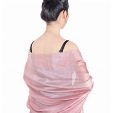 QBSM Chiffon Stola Schal für Brautkleider Abendkleider Alltagskleidung Rosa