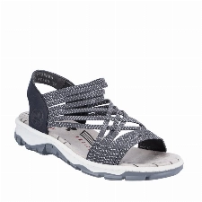 Rieker Damen Sandalen 68888-14 blau Gr. 39