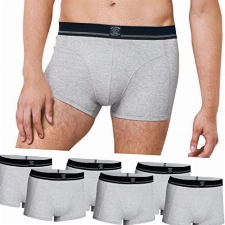 Romberg Herren Boxershorts, 6er Pack (Grau mit Label, S)