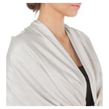 Sakkas Seidig Weich Pashmina Fühlen Schal/Stola - Silbergrau