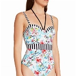 Schiesser Damen Mix & Match Badeanzug, Mehrfarbig (Multicolor 1 904), 36 (Herstellergröße: 036C)