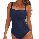 SEDEX Damen Badeanzug Push Up Monokini Sexy Badeanzug Damen Beachwear Swimwear gepolstert Strandmode Pool Push Up Swimsuit (Blau, XL)