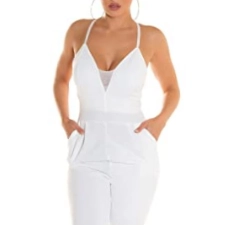 Sensation Cocktail Maxi Träger Jumpsuit mit Mesh-Einsatz One Size (Einheitsgröße)