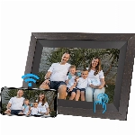 SGIN Digitaler Bilderrahmen, 10 Zoll Elektronischer Fotorahmen mit Bewegungssensor, Auto-Rotate, Fernbedienung Einfache Einrichtung Video Musik Foto Kalender Uhr, unterstützt USB, SD-Karte