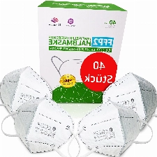 Simplecase 40 Stück FFP2 Masken, CE Zertifiziert von offiziell benannter Stelle CE2834/0598, Atemschutzmaske, Partikelfiltermaske