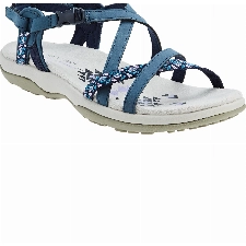 Skechers Damen Reggae Slim Vacay Slingback Sandalen, Navy Duraleather/Webbing, 39 EU