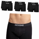 Snocks Boxershorts Herren (6er Pack) Keine Löcher Dank Anti Loch Garantie aus Bio Baumwolle Schwarz Größe XXL Unterhosen Männer Unterwäsche Boxer