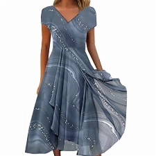 Sommerkleid Damen Knielang Damen Kleider Spitzenkleid Chiffon Cocktailkleid Festliches Ballkleid Brautjungfernkleider Für Hochzeit Midi Abendkleider