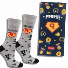 Lustige Papa Geschenk Socken für Männer - Baumwollsocken in cooler Verpackung!