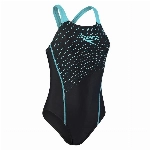 Speedo Damen Women's Medley Logo Medalist Badeanzug Schwarz, 8/1347406877-38F, 38