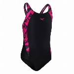 speedo Hyperboom Splice Muscleback Schwimmanzug Mädchen schwarz