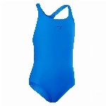 Speedo Mädchen Eco Endurance+ Medalist Schwimmanzug, Blau, 9-10 Jahre