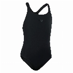 Speedo Mädchen Eco Endurance+ Medalist Schwimmanzug, Schwarz, 15-16 Jahre