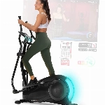 Sportstech CX700 mit innovativer LED Technologie | Profigerät Crosstrainer für Zuhause | Heimtrainer mit 12 Programme & 1 HRC & 1 Watt Mode | Ellipsentrainer gelenkschonend mit Magnetbremssystem 24 kg
