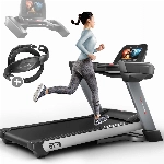 Sportstech F75 High-End Laufband | große Lauffläche 580x1600mm & Android 15,6“ Display | klappbar | bis zu 20km/h und 5PS | WiFi, USB & MP3 | Pulsgurt | 18% Steigung + Dämpfungssystem |bis 200kg