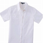 Spring&Gege Jungen Kurzarm Einfarbig Formale Baumwoll Hemden Klassisch Schuluniform Shirts für Kinder, Weiß, 13-14 Jahre