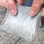 Starke Qualität wasserdichtes Klebeband Butylkautschuk Aluminiumfolie Tape, für Dachleckage, Oberflächenriss, Fensterbankspalt, Rohrbruch (1.2mm*5cm*5m)