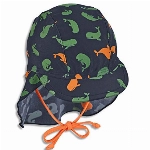 Sterntaler Baby - Jungen Schirmmütze mit Nackenschutz Wale Sonnenhut, marine, 53 EU
