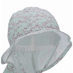 Sterntaler Baby Mädchen Hut Baby Sonnenhut Zweige - Baby Hut, Kopfbedeckung Baby Sommer, Sommerhut Baby - aus Baumwolle - grün, 49