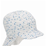 Sterntaler Jungen Schirmmütze mit Nackenschutz Spot Sonnenhut, Ecru, 39