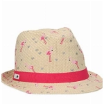 Sterntaler Mädchen Kinderstrohhut Flamingo Hut, sand, 55 EU