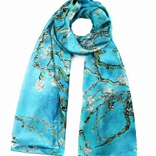 STORY OF SHANGHAI Seidenschal Damen 100% Seide, 20+ Bunte Luxuriöse Schals, Warm & Weich, als Stola Seidentuch Halstuch Pashmina - 53 * 170 cm Mei-Blüte