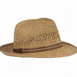 Strohhut | Sommerhut | Sonnenhut - Handgeflochten aus 100% Stroh - Bogart - Besonders Leicht, Flexibel, Hautfreundlich & Bequem- Gr. 59, Natur