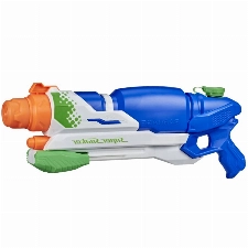 Super Soaker Barrage Wasserpistole drei Spritzmodi bis zu 11,5 Meter Reichweite riesiger 2,4L Wassertank einfaches Auffüllen
