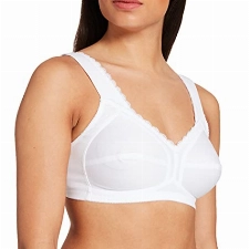 Susa Damen Entlastungs Bügel Topsy Bügelloser BH, Weiß (Weiß 003), 95C